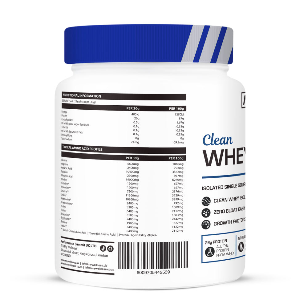 
                      
                        My Wellness Clean Whey Isolate 800g
                      
                    