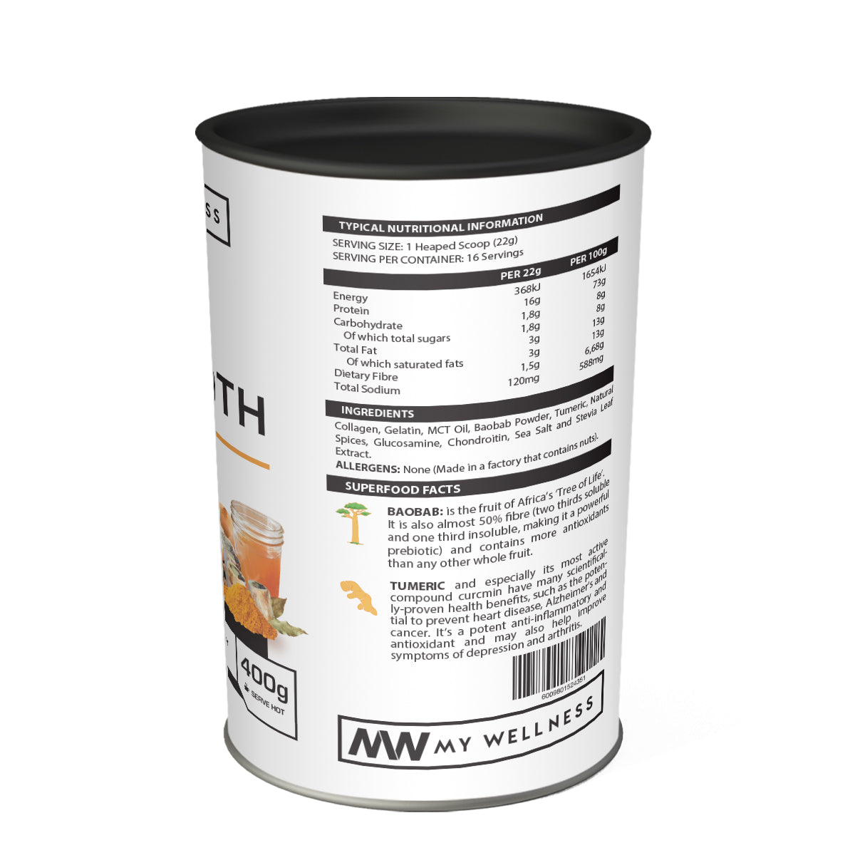 My Wellness Nature's Bone Broth Powder 400g